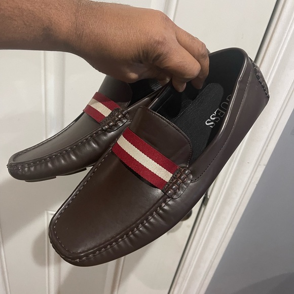 Guess Dark Brown Driving Loafers Sz 10.5 - Picture 4 of 9
